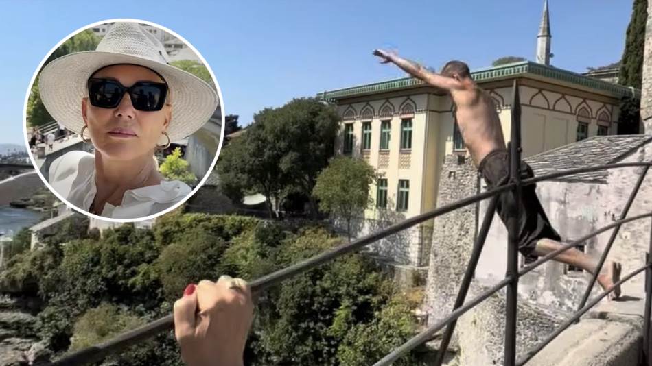 Muškarac zbog Lepe Brene skočio sa mosta u Neretvu: Ona odmah objavila snimak VIDEO