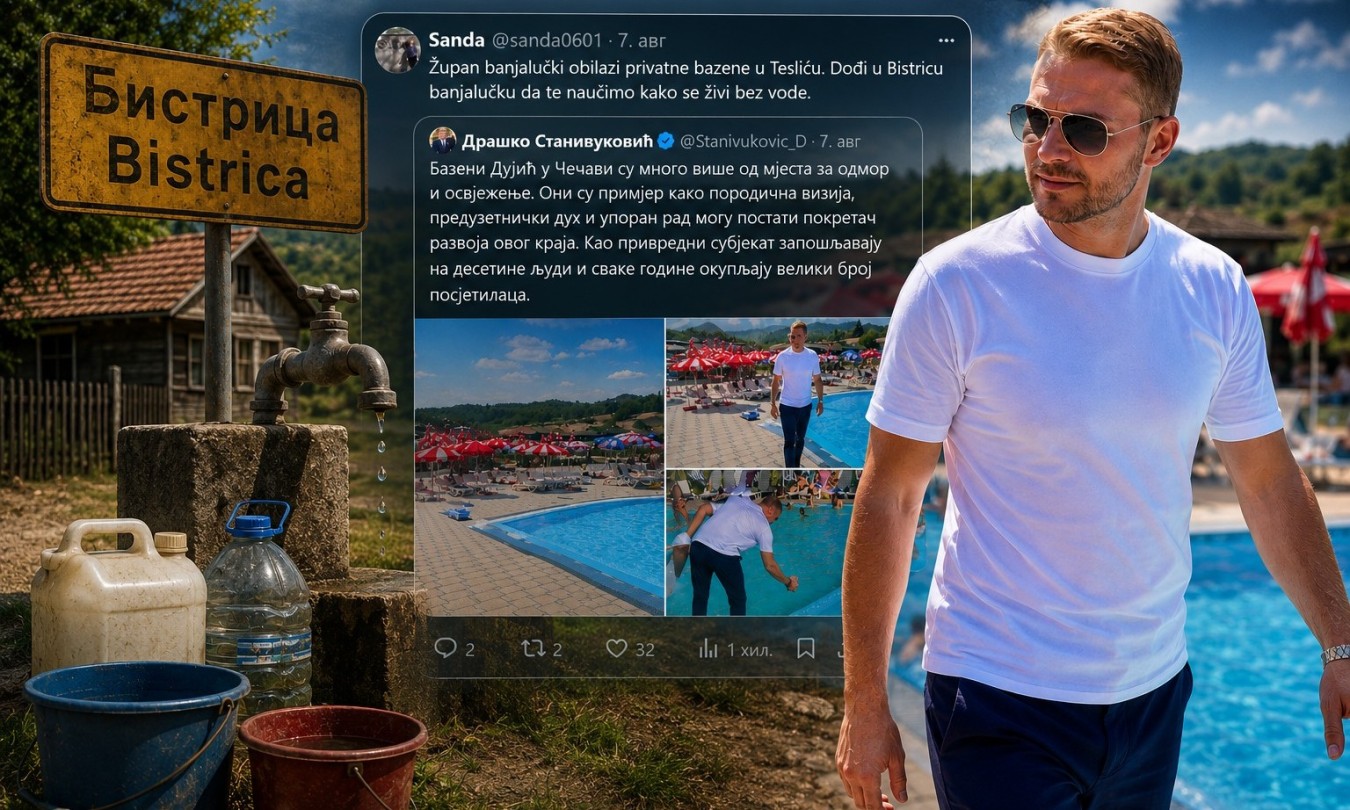 Dnevnik žeđi iz Bistrice! Jedanaest dana Sanda zove Stanivukovića