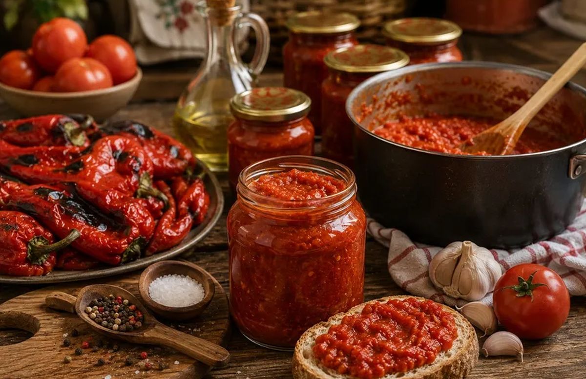 Domaći pinđur bez konzervansa: Starinski recept od pečenih paprika i paradajza koji vrijedi sačuvati