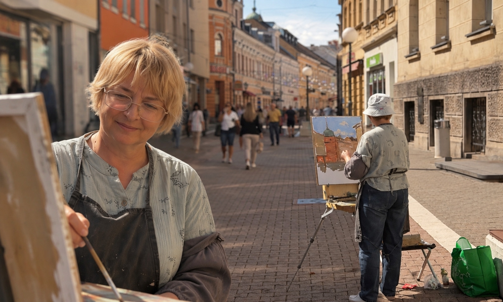 Ruskinja satima stoji u Gospodskoj: Pogledajte šta Elena radi u centru Banjaluke FOTO