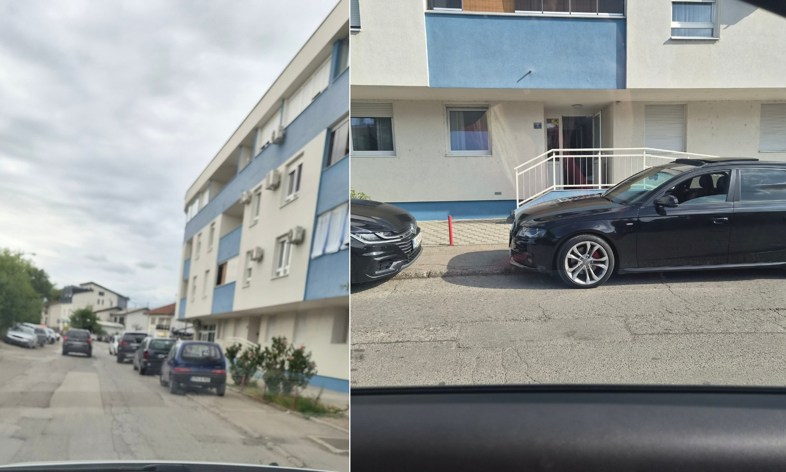 Grad kaže da kontroliše, a automobili opet na trotoaru: Banjalučani zabrinuti za djecu FOTO