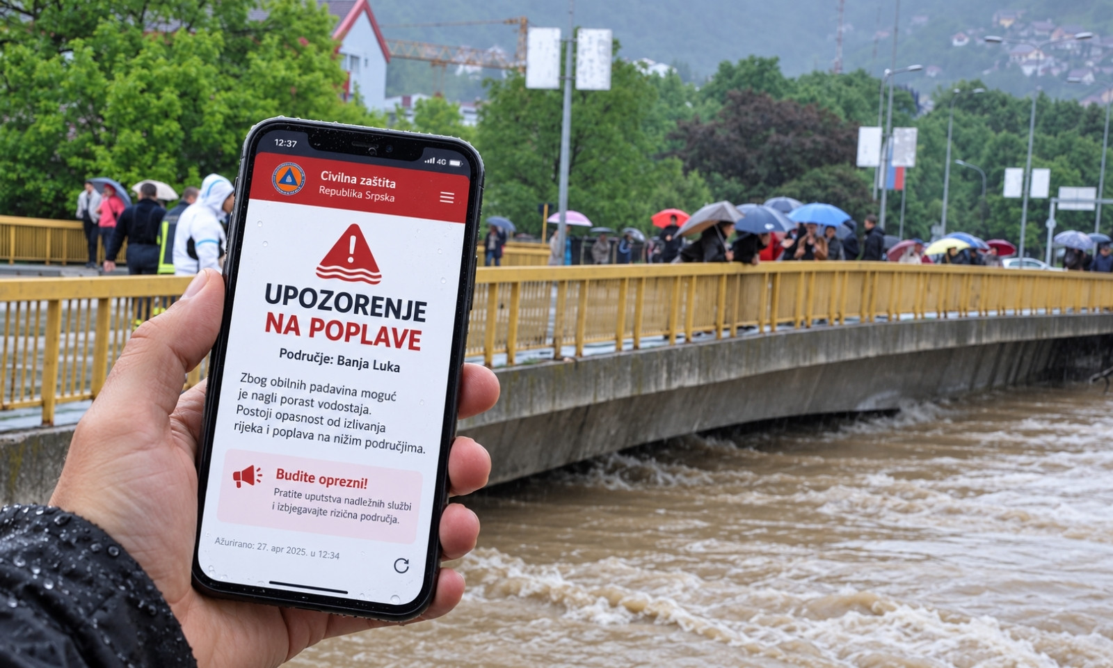 Upozorenje na telefon prije nevremena: Banjaluka dala 117.000 KM za izradu projekta FOTO