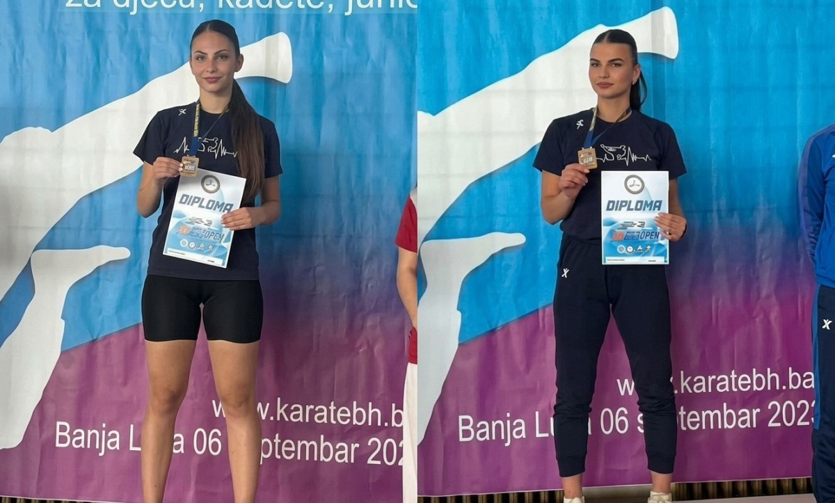 Dvije Banjalučanke idu na Svjetsko prvenstvo u karateu: Usklađuju fakultet i vrhunski sport