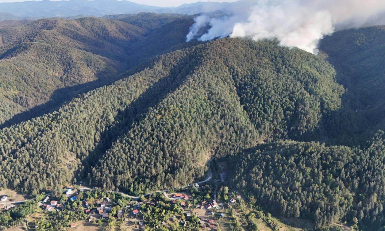 Požar kod Teslića ponovo buknuo: Vatra se širi prema selu, mještani i vatrogasci na terenu