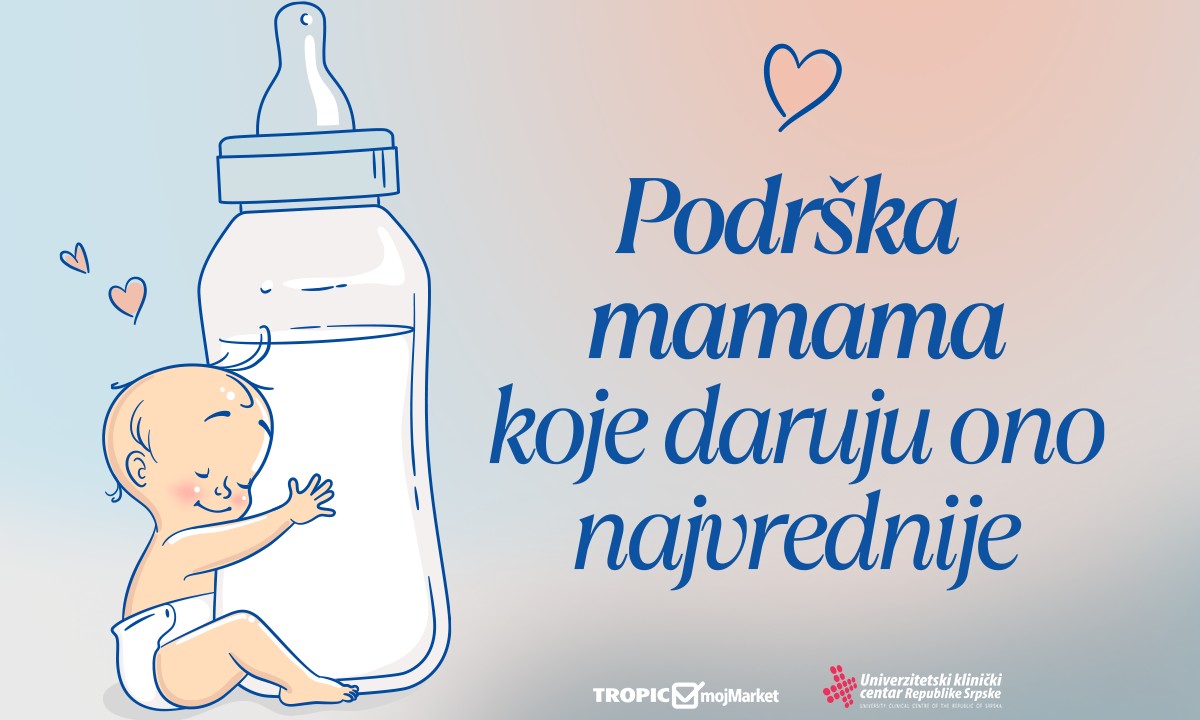 Podrška Tropic Maloprodaje Banci humanog mlijeka i majkama donorkama