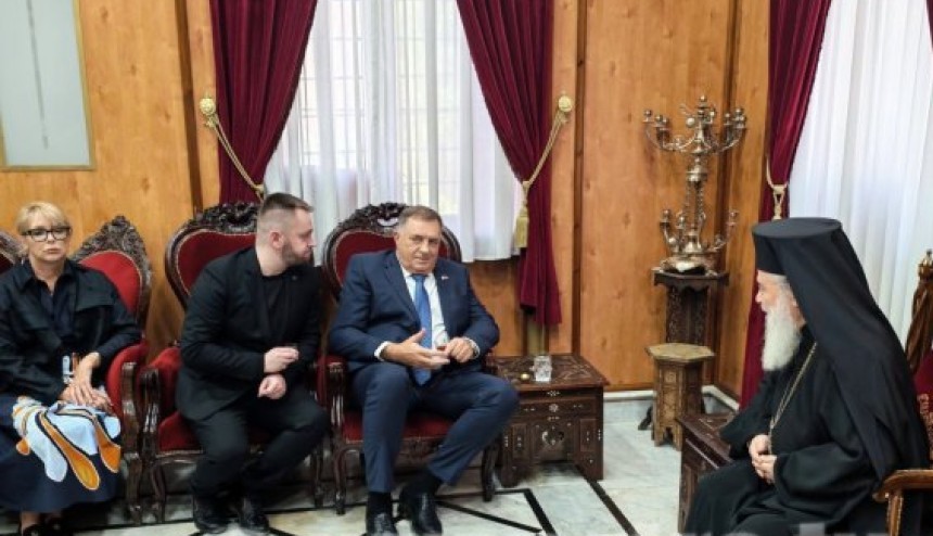 Dodik sa jerusalimskim patrijarhom Teofilom Trećim: Zahvalnost na očuvanju pravoslavlja u Svetoj zemlji VIDEO