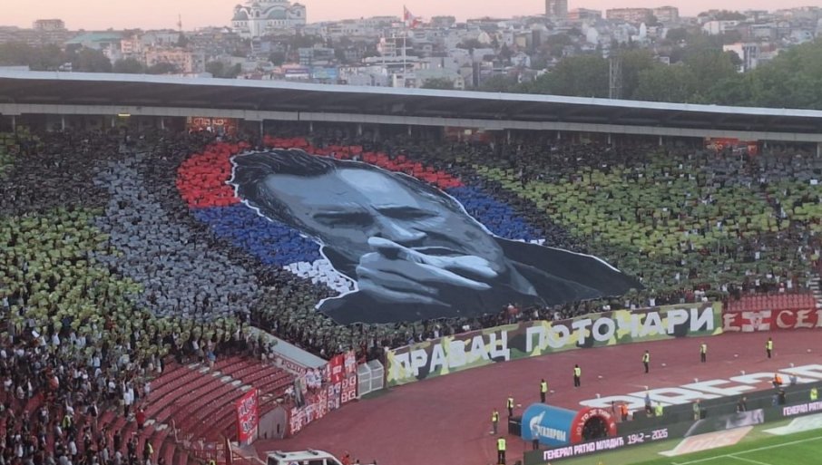 Marakana uglas: “Delije” i “Grobari” skandirali ime generala Ratka Mladića VIDEO