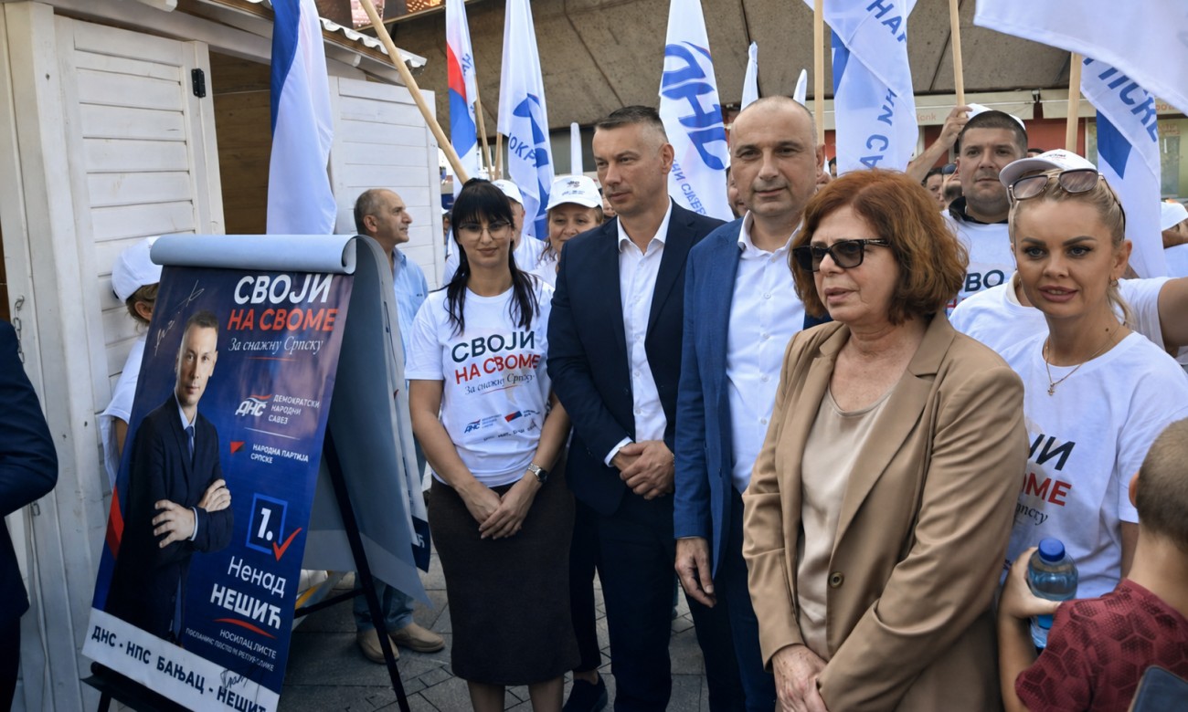 Nešić i Banjac započeli kampanju: Ciljaju osam mandata pod parolom „Svoji na svom“ FOTO