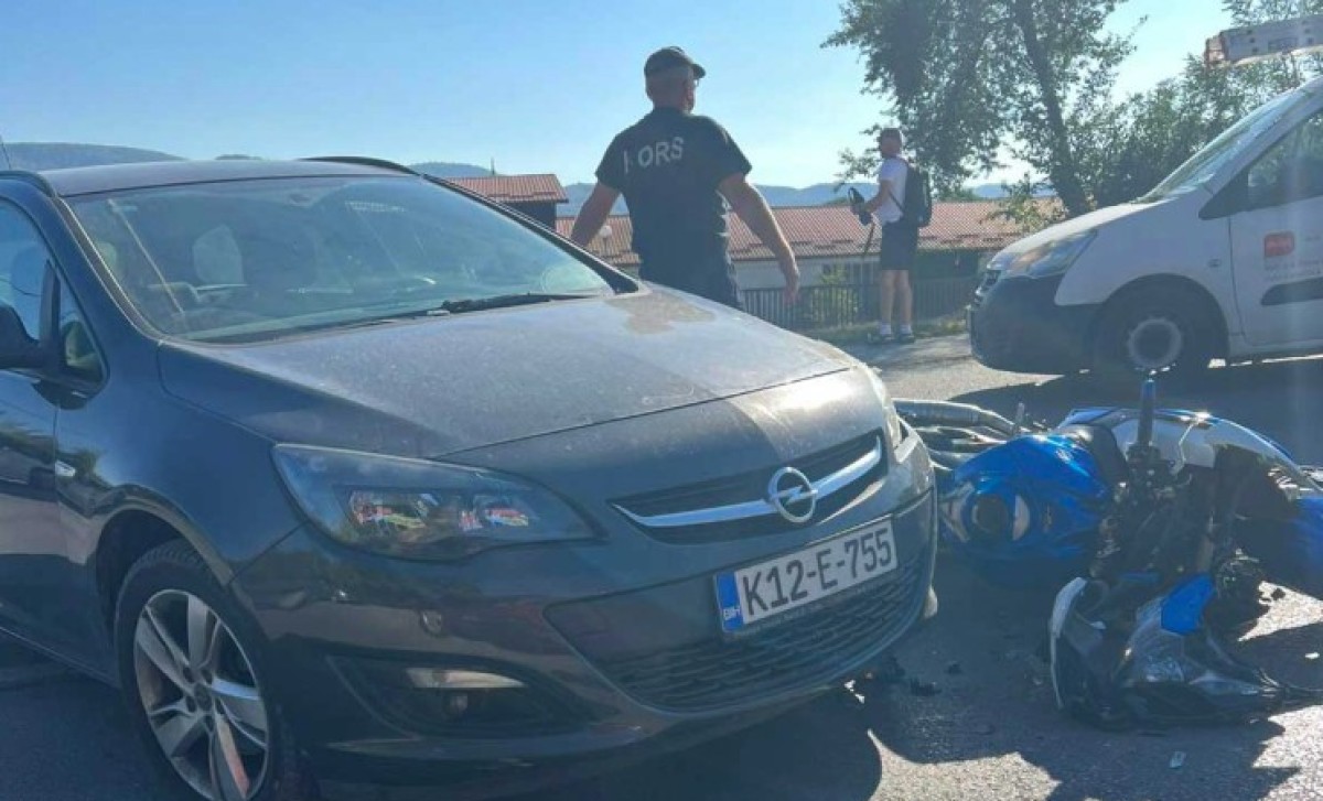 Sudar auta i motocikla: Saobraćajka u ovom dijelu Banjaluke, otežan saobraćaj