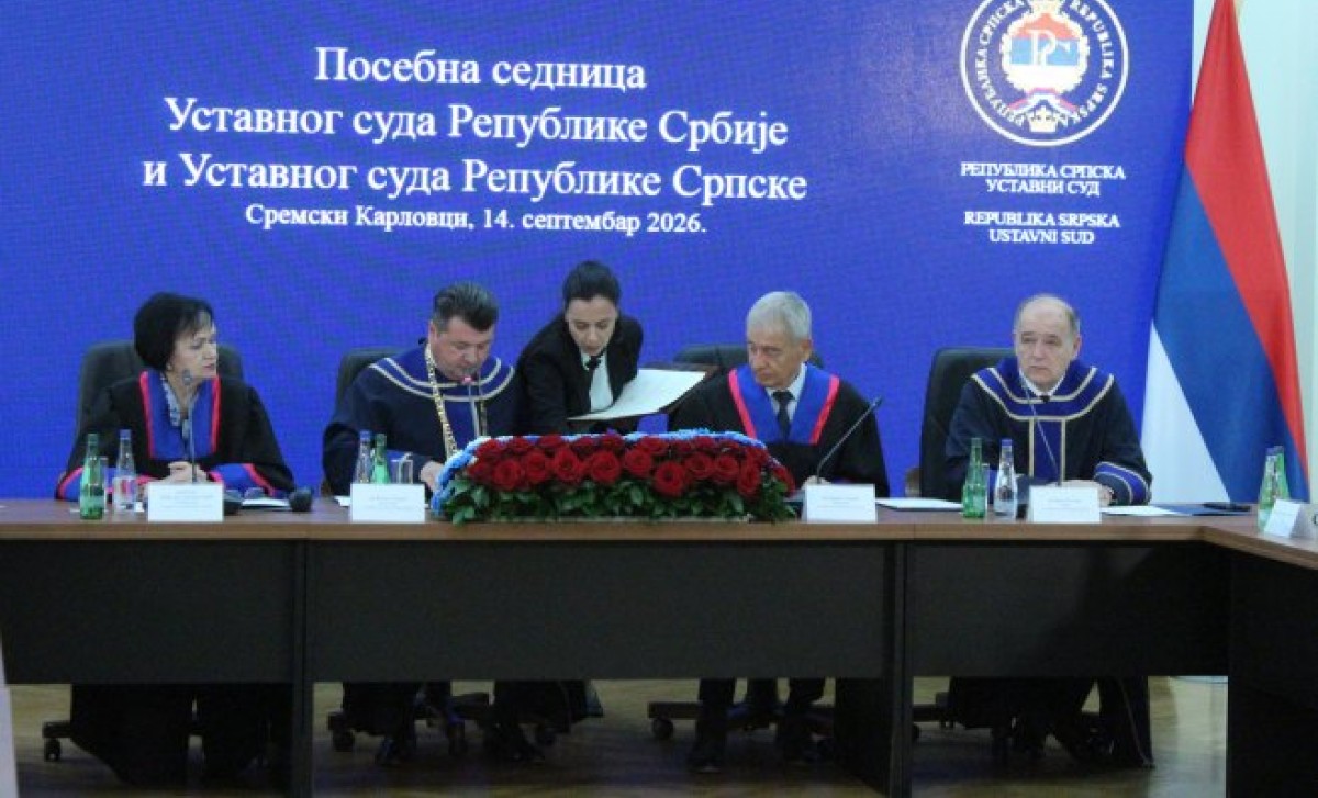 Prva zajednička sjednica ustavnih sudova Srbije i Srpske: Potpisan Memorandum o saradnji