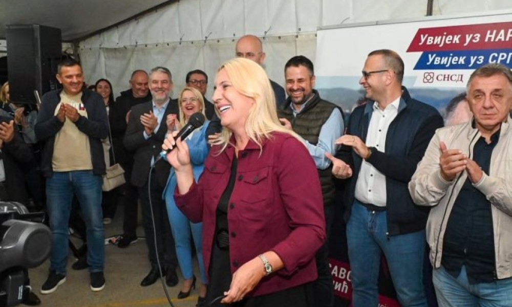 Cvijanovićeva iz SAD na tribinu u Lazarevo: Nastavljamo kao tim da razvijamo Srpsku i nakon izbora FOTO