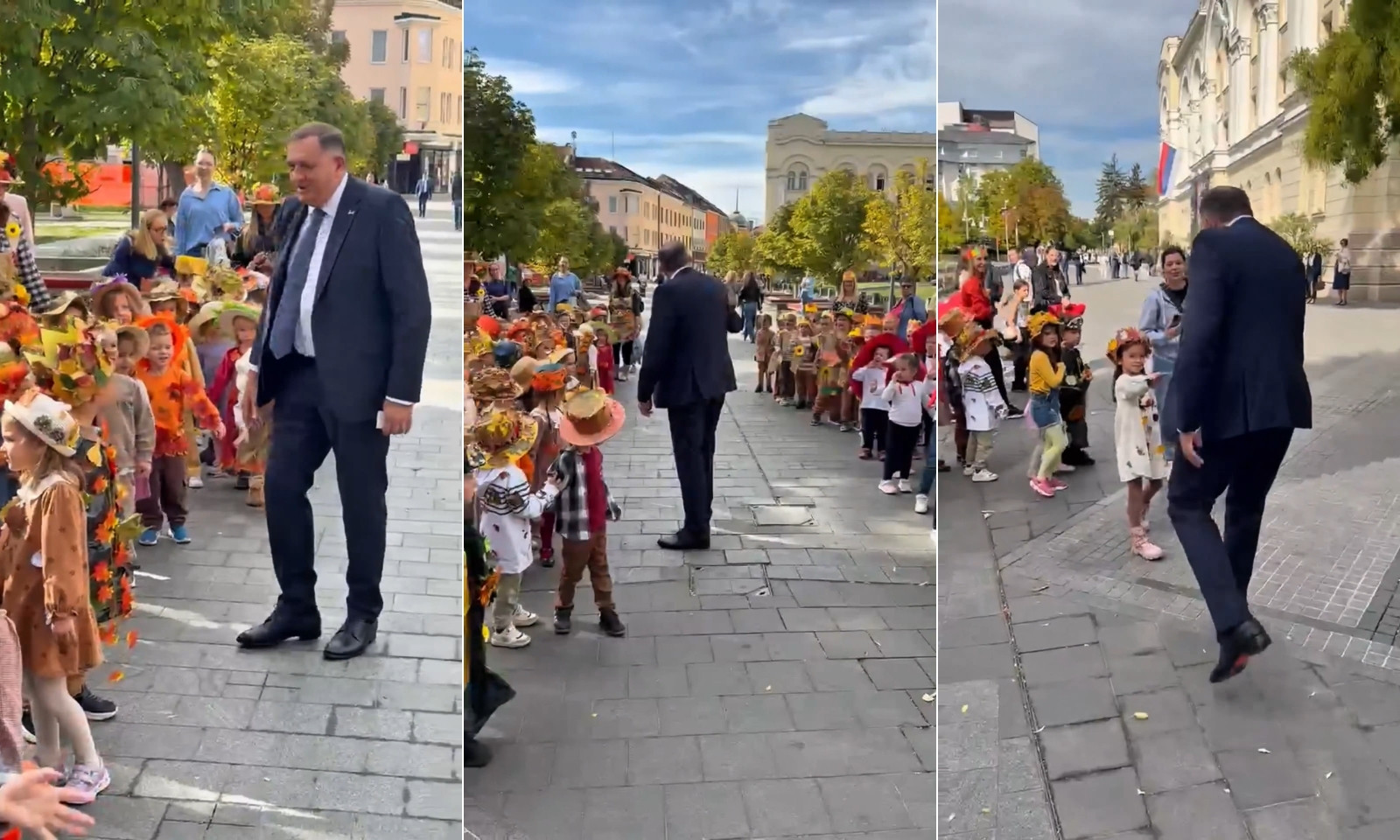 Dodik u šetnji Banjalukom među djecom: “Ručice naše male, da samo znate koliko ste mi leđa ojačale” VIDEO