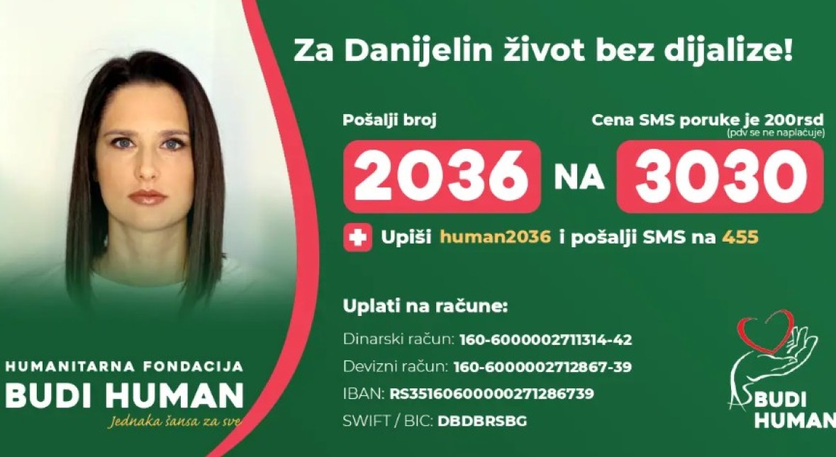 Ne okrećite glavu od Danijele! Ovoj ženi je potrebna pomoć za transplantaciju bubrega
