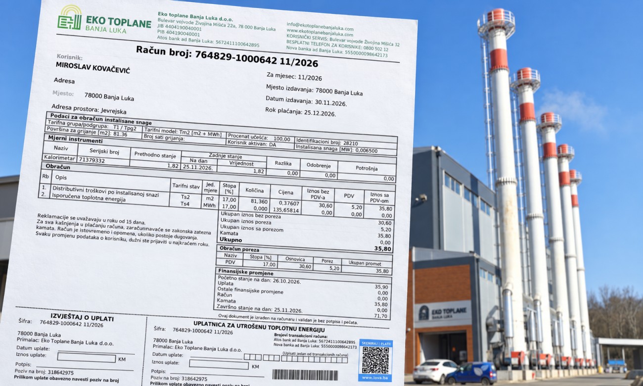Eko toplane mijenjaju plan: Građanima u Banjaluci stiže drugačiji račun za grijanje FOTO