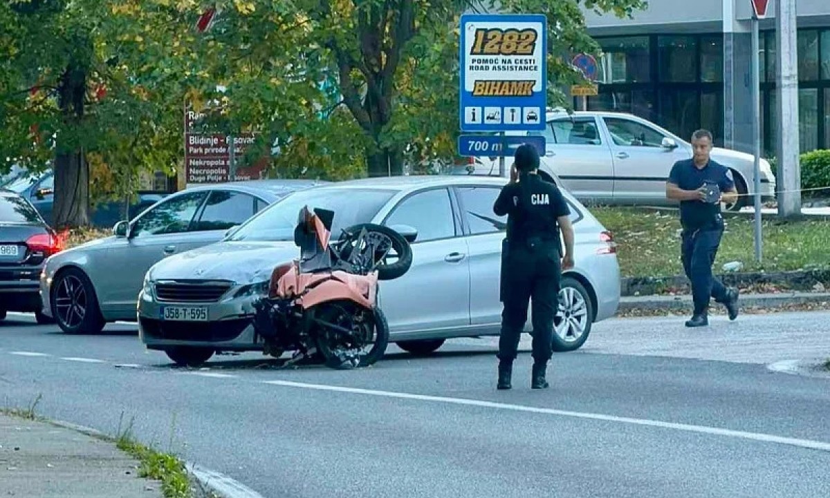 Teška nesreća na magistralnom putu: Motociklista teško povrijeđen u sudaru s automobilom