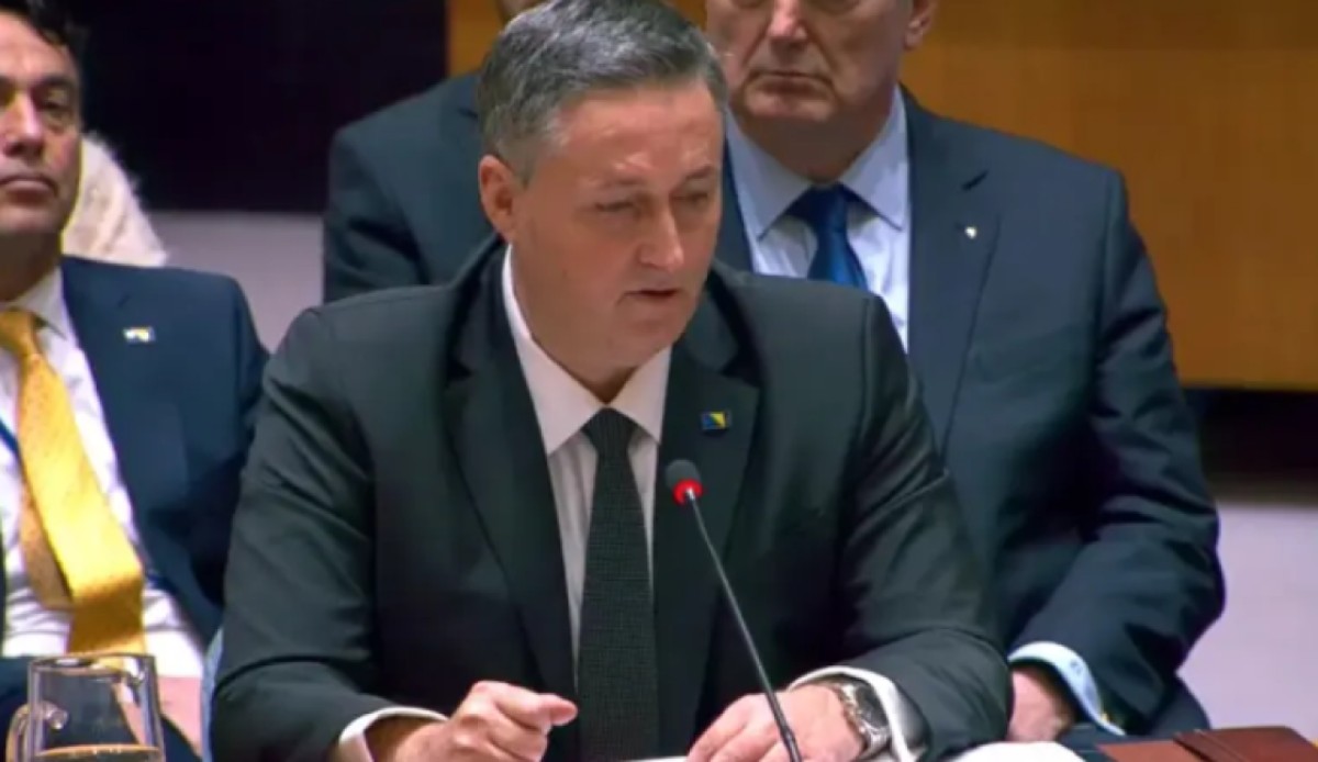 Obrušio se na Republiku Srpsku: Obraćanje Bećirovića u Savjetu bezbjednosti UN