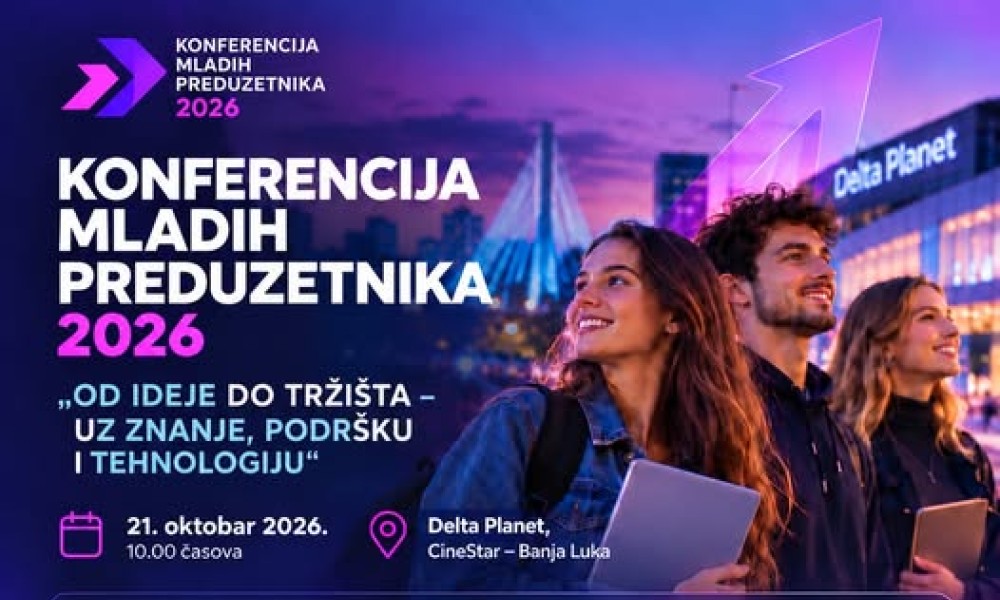 Konferencija mladih preduzetnika 21. oktobra u Banjaluci: Prijave u toku