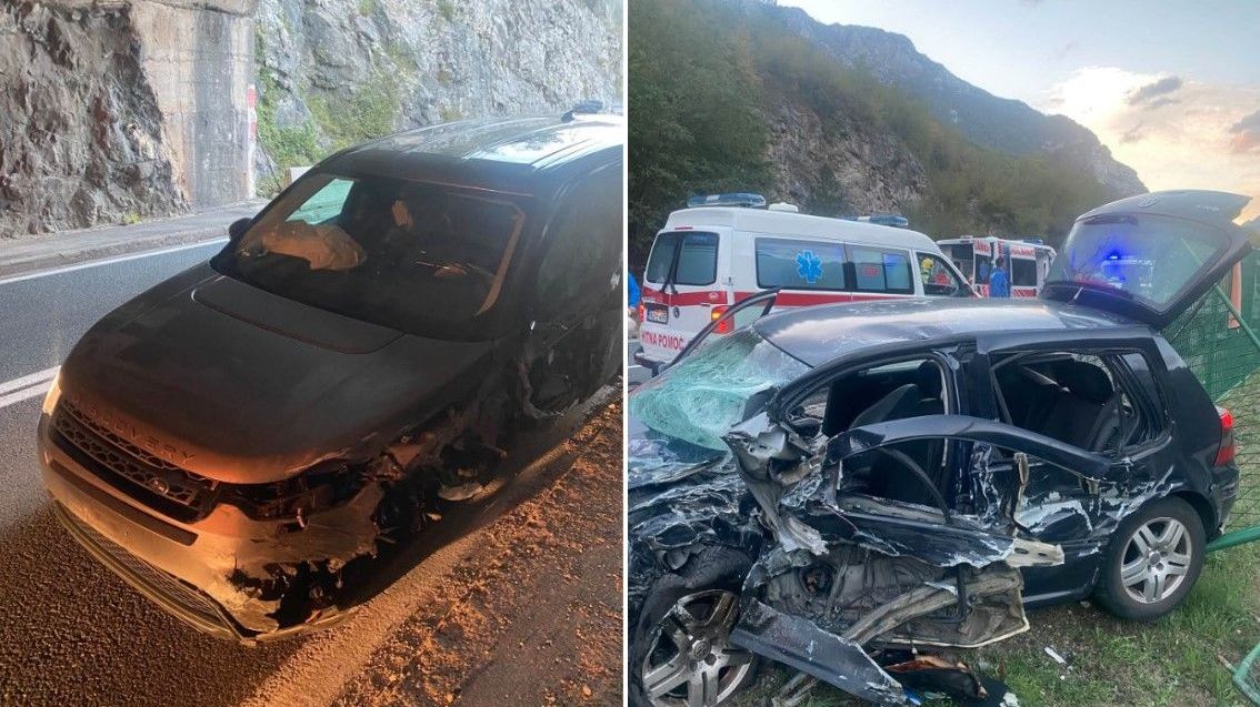 Sudar više vozila: Tri osobe teško povrijeđene