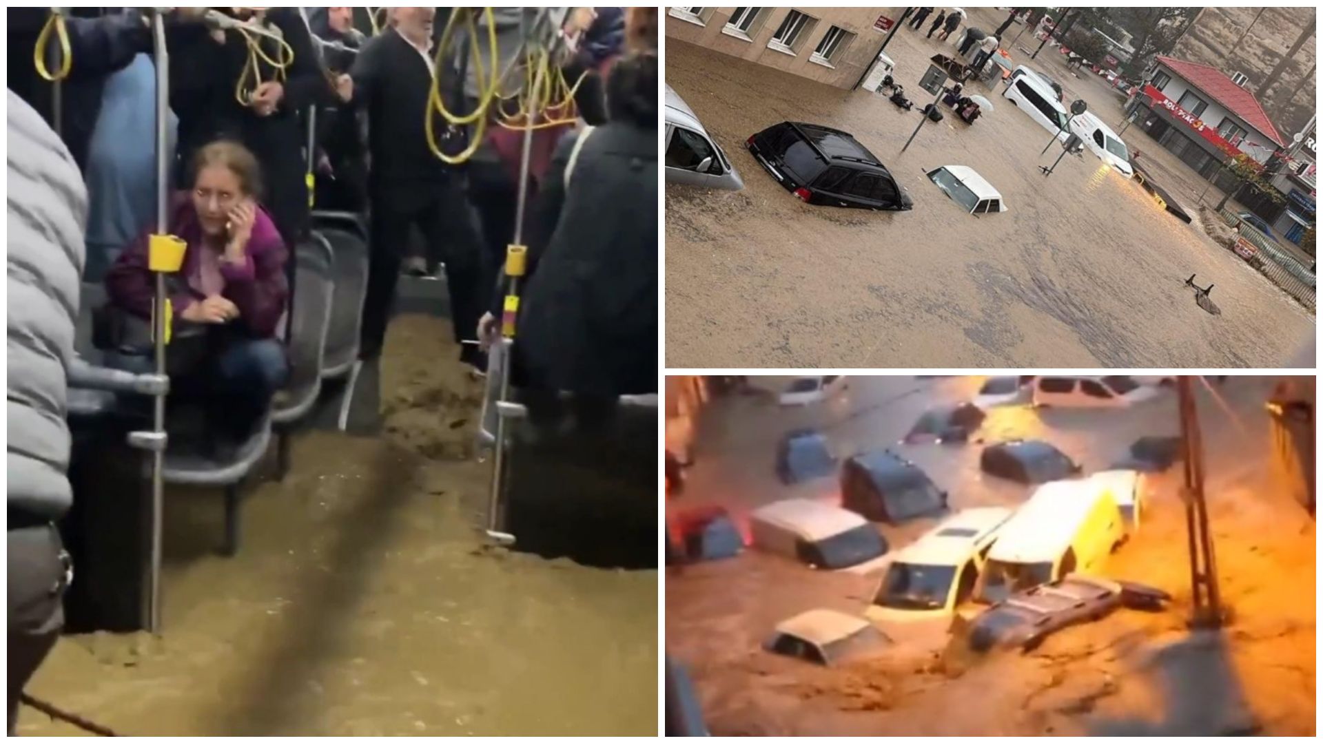 Nevrijeme potopilo Istanbul: Ulice pod vodom, urušavaju se ceste, poplavljene bolnice i metro