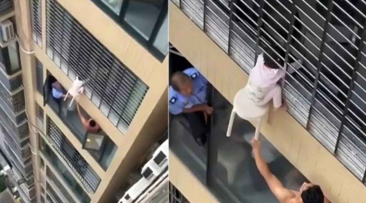 Djevojčica visila sa 12. sprata, spasili je vatrogasci: Glava djeteta zapela u rešetkama VIDEO