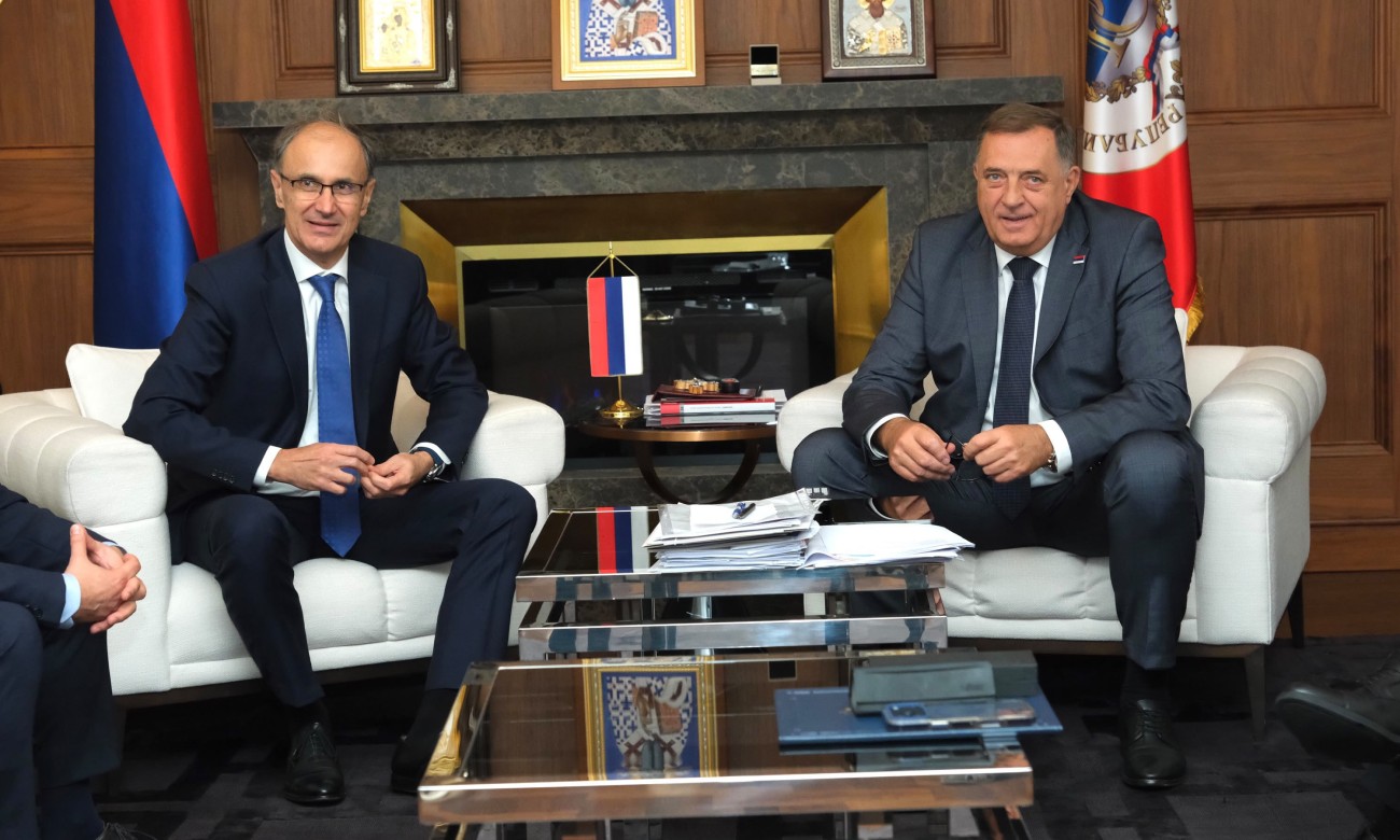 Dodik nakon sastanka: Uvijek je zadovoljstvo sresti se sa premijerom Srbije FOTO