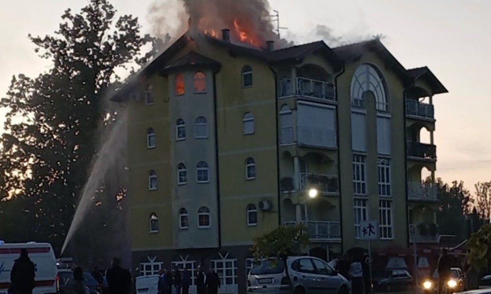 Detalji požara u Srpcu: Izgorjela dva stana, povrijeđena dva vatrogasca